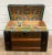 Early 20th Century Antique Camel Back Steamer Trunk Chest With Tray For Sale - Image 5 of 7