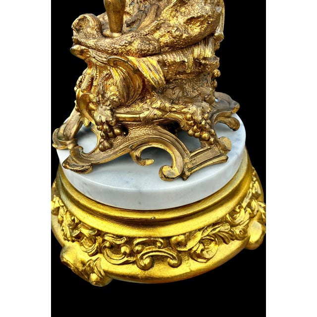 Antique French Gilt Bronze Figural Centerpiece For Sale - Image 12 of 18
