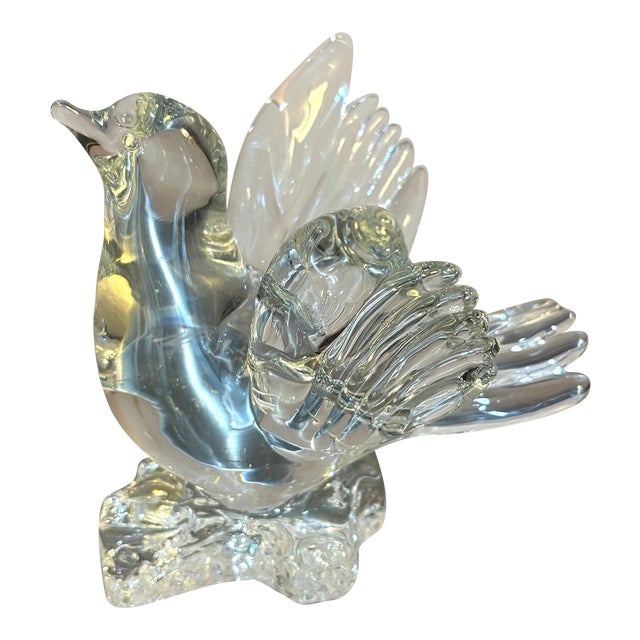 Lalique Glass Bird Figurine For Sale
