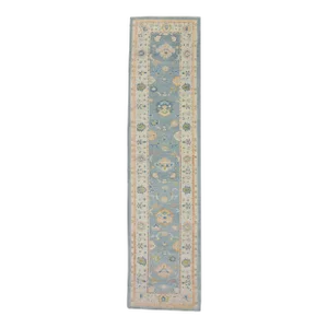 Modern Turkish Oushak Rug 3' X 12'7"