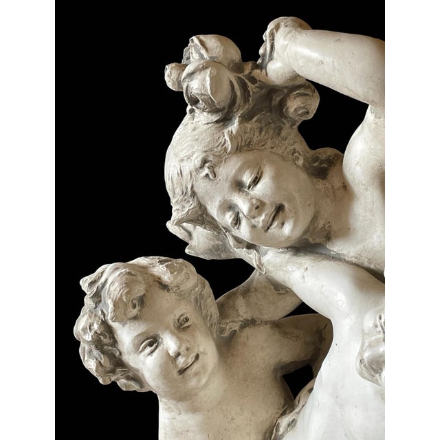 Early 20th Century Raphael Charles Peyre (1872-1949) Figural Sculpture Titled 'Bataille De Fleurs' For Sale - Image 13 of 18