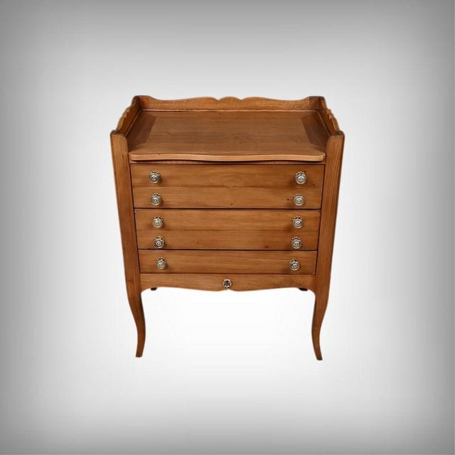 Small Chest of Drawers in Walnut, 1940 For Sale - Image 18 of 18