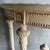 Cream Vintage Style Demi Console With Carvings and Distressed Painted Finish For Sale - Image 8 of 14