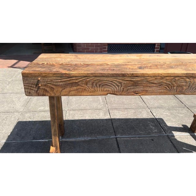 Not Yet Made - Made To Order Axel Hjorth Style Rustic Farmhouse Reclaimed Barnwood Console Table - 78” For Sale - Image 5 of 6