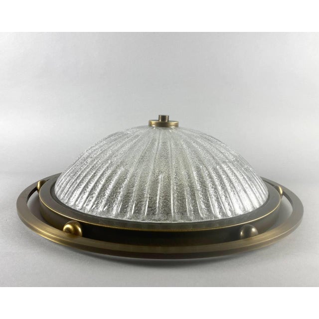 Large Vintage Ceiling Flush Mount by Fisher Leuchten, Germany For Sale - Image 3 of 10
