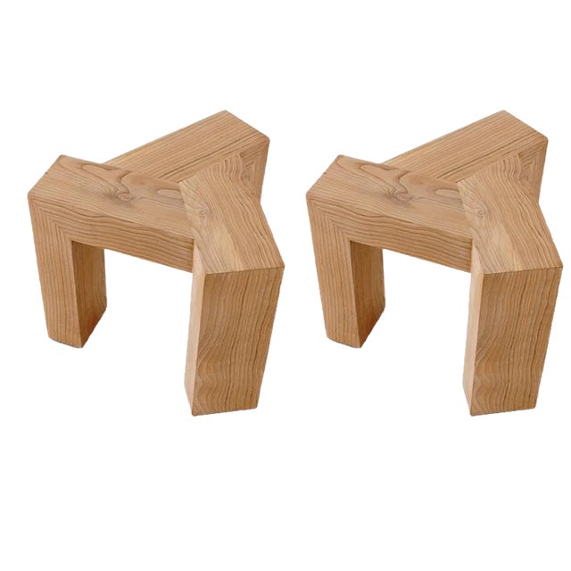 Set of Post Triskel Stools by David Enon for Jean-Noël Robic For Sale
