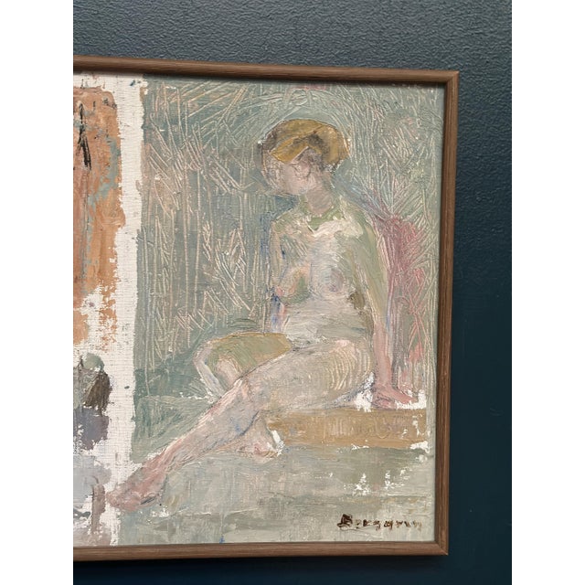 Berggren, Nude Figures, 1960s, Oil Painting on Canvas, Framed For Sale - Image 4 of 16