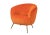 Orange Dolce Chair by on Madison For Sale - Image 8 of 8