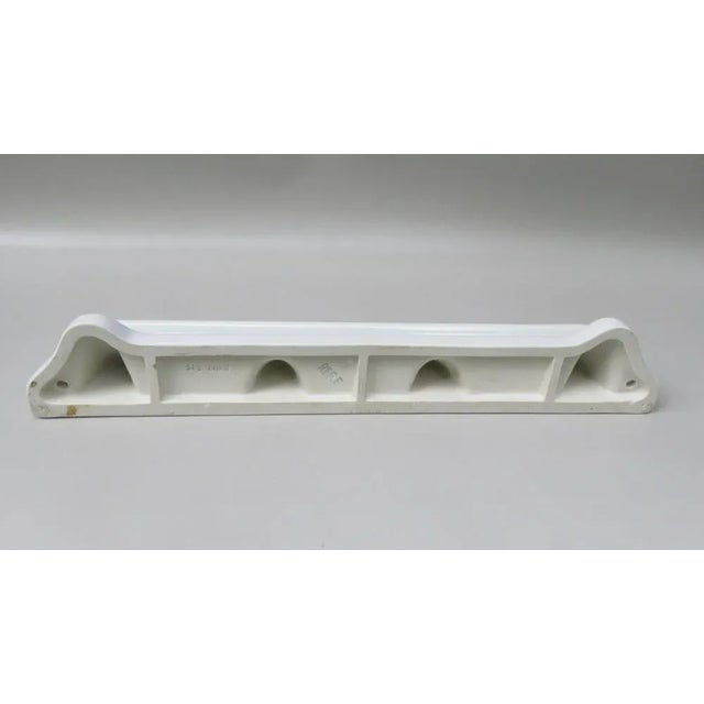 Bathroom Tray Wall Console in Porcelain White, 1950s For Sale - Image 11 of 18