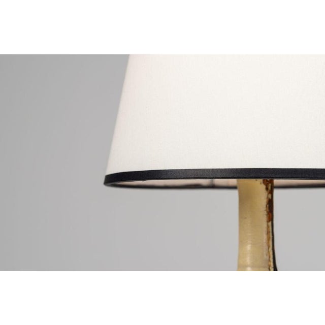 Leather Table Lamp by Jacques Adnet, France, 1950 For Sale - Image 6 of 13