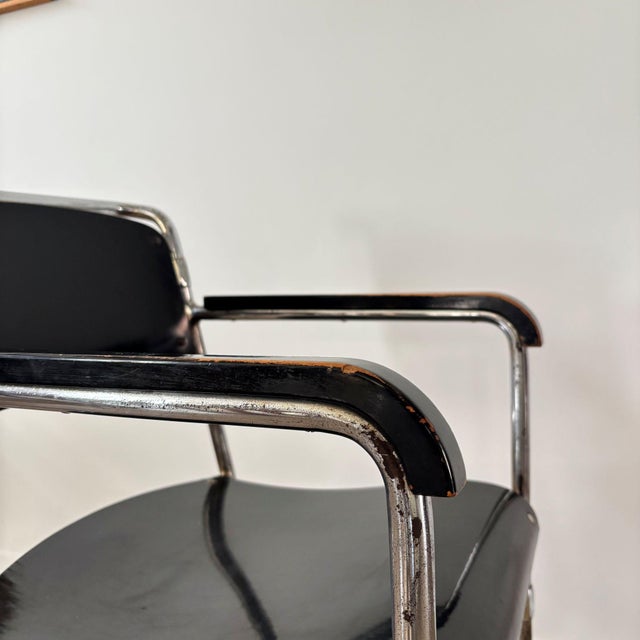 Model AR Hopmi Chair by H. F. Mertens and A. Grimmon, Netherlands, 1930s For Sale - Image 10 of 11