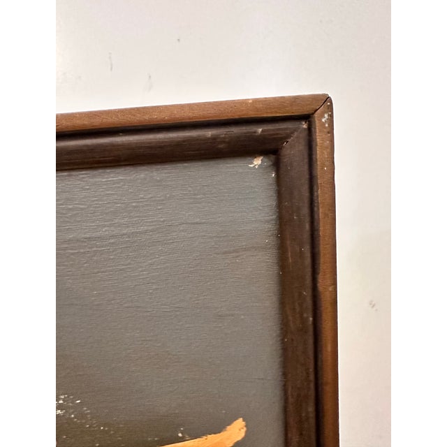 Tan Mid-Century Abstract Painting For Sale - Image 8 of 12