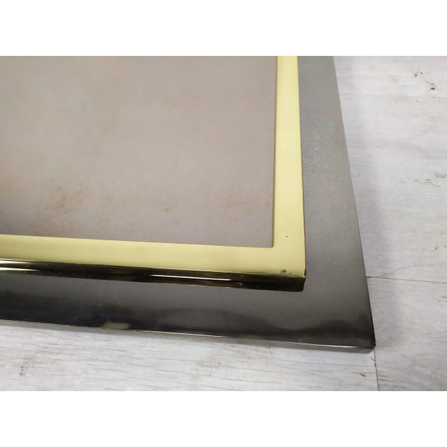 Vintage Brass Mirror, 1970s For Sale - Image 12 of 15