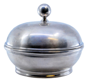Plain Silver Candy Box with Removable Lid Handle