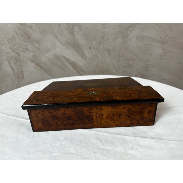 Napoleon III Secretariat in Burr Walnut, 1880 For Sale - Image 10 of 14