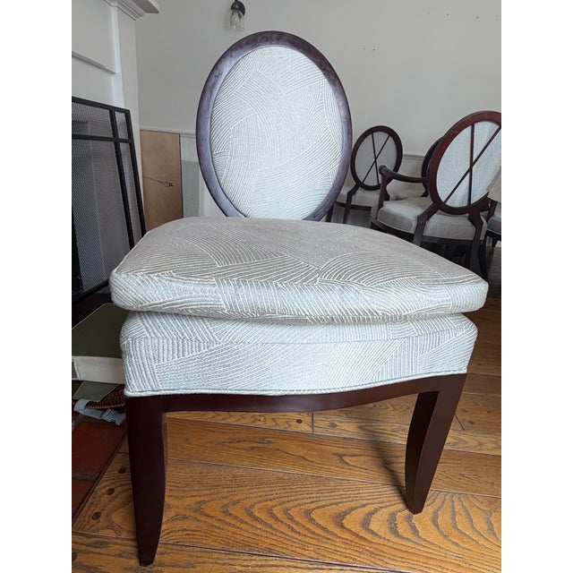 Set of 8 Attributed to Barbara Barry for Baker Dining Chairs For Sale - Image 12 of 12