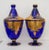 1960s Cobalt Blue & Gold Murano Glass Urns - a Pair For Sale In West Palm - Image 6 of 6