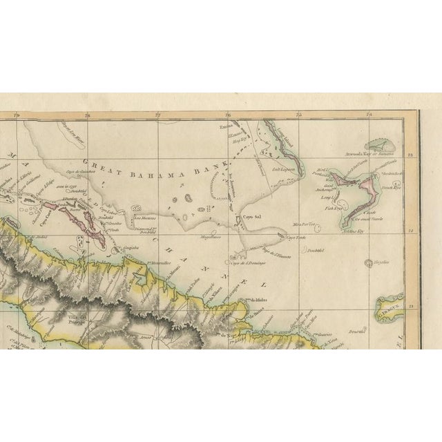 Antique Map of Cuba by John Thomson, 1816 For Sale - Image 4 of 13
