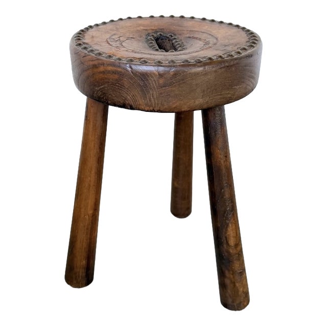 Oak Tripod Shepherds Stool, 1960s For Sale