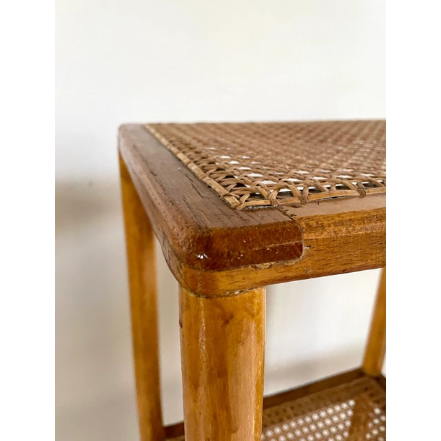 Cane Console with Elephant Legs, 1960 For Sale - Image 3 of 11