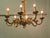 Large French Gilded Brass Chandelier, 1970 For Sale - Image 3 of 8