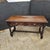 Beautiful oak carved barley twist 2 drawer side table with H stretcher base that would work great as an accent table,...