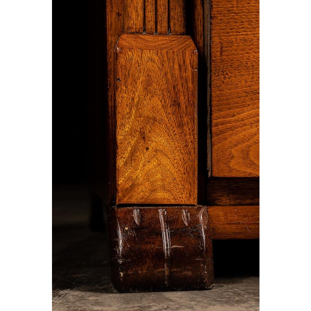 Antique Four Drawer Wooden Chest of Drawers For Sale - Image 9 of 10