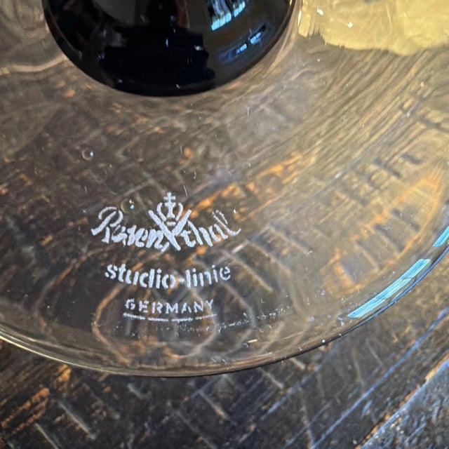 Mid-Century Modern Pair of Vintage Rosenthal Studio Line Champagne Flutes Black Crown (with Boxes) For Sale - Image 3 of 5