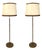 Mid-Century Modern Floor Lamps in Leather and Parchment, Germany, 1960, Set of 2 For Sale