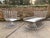 as rare as rare can be, original russell woodard welded aluminum chaise and matching chair… they will need pillows...