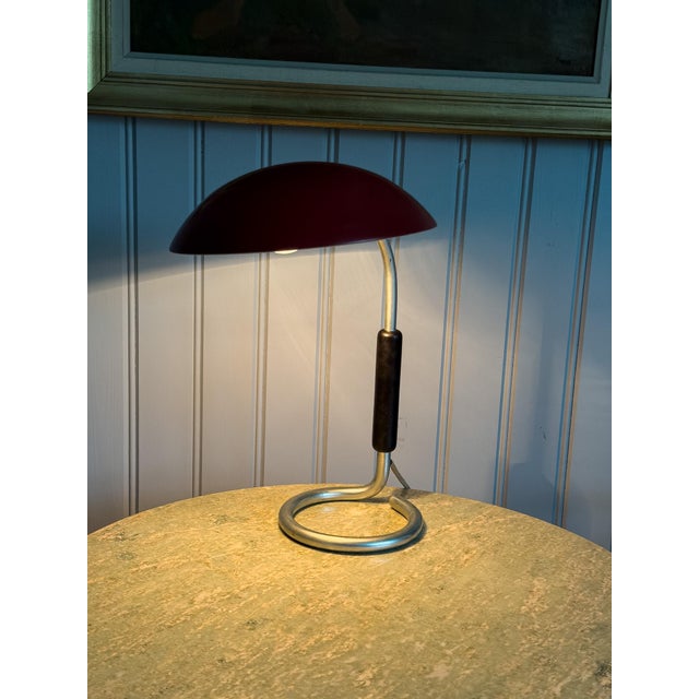 Nickel-Plated Steel Table Lamp by Chr. Bergh & Co. and Cebe, Sweden, 1937 For Sale - Image 10 of 11
