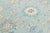 Hand-Knotted Modern Oushak Wool Rug in Soft Sky Blue, Cream & Muted Teal For Sale - Image 9 of 12