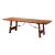 19th C. Spanish Baroque Walnut Refectory Table With Iron Stretcher For Sale