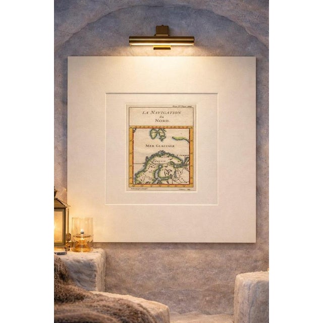 Antique Miniature Map of Scandinavia & Baltic Sea, La Navigation du Nord, c.1732 This finely engraved antique map titled...