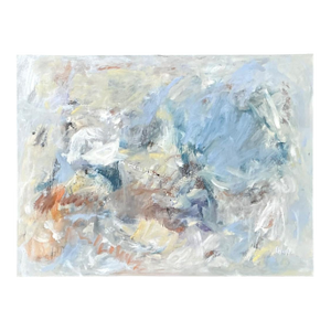 Vintage Abstract Oil Painting on Canvas