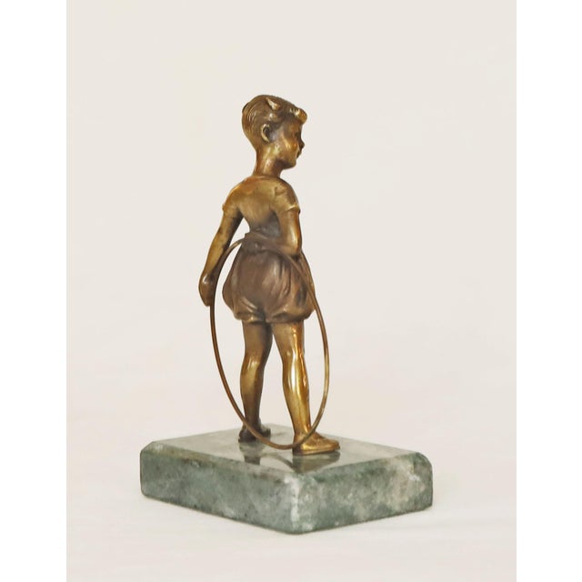 Art Deco Art Nouveau Bronze Figurine, 1915 For Sale - Image 6 of 9