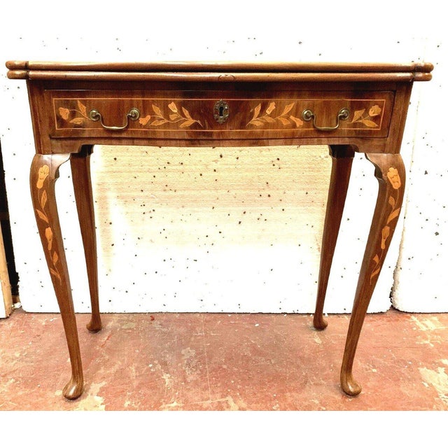 Louis XV Style Game Table in Dutch Marquetry For Sale - Image 5 of 12