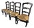 Late 20th Century French Provincial Ladderback Chair Rush Seat For Sale