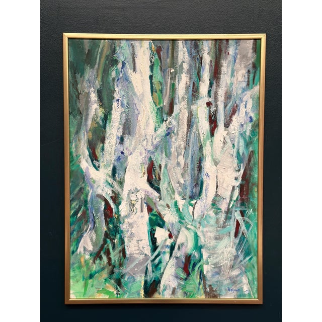 Kurt Dejmo, Mountain Forest White, 1997, Oil on Canvas, Framed For Sale - Image 12 of 18