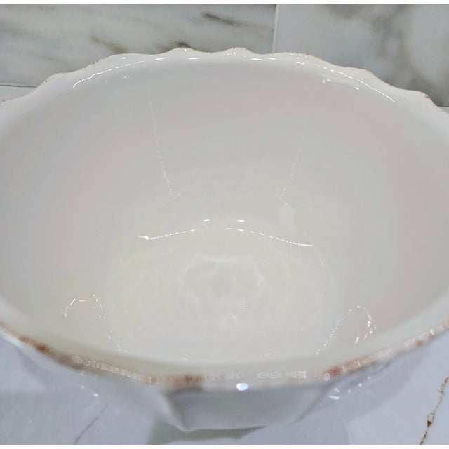 Ceramic 1990s Blanc D’Ivoire Paris White Fluted Bowls – Pair of 2 For Sale - Image 7 of 12