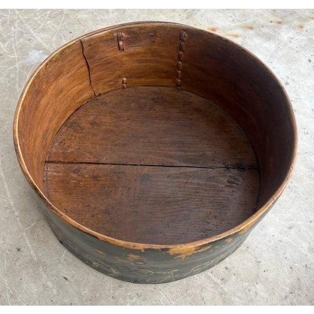 Early 19th Century Original Painted Signed and Dated 1818 Pantry Box For Sale - Image 5 of 6