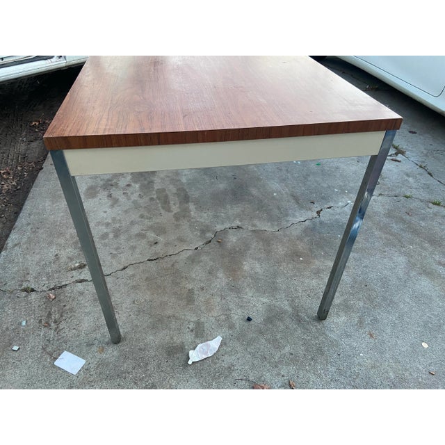 Steelcase 1980s Steelcase Vintage Metal Table For Sale - Image 4 of 10
