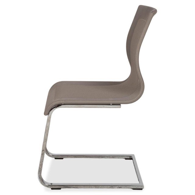 Magnum Stricktex Chairs in Fabric and Chrome in Grey and Beige from Team 7, Set of 4 For Sale - Image 14 of 16