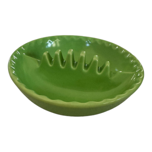 1940s Coors Pottery Anholt Chartreuse Ceramic Ashtray Catch-All