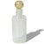Hollywood Regency Vintage Murano Seguso White Ribbons Gold Leaf Stopper Italian Art Glass Perfume Vanity Bottle For Sale - Image 3 of 7