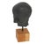 Bust of Greek God (either Poseidon or Zeus) in patinated plaster on wood stand, pierced eyes in style of the late archaic...