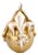 Antique Victorian Gold Plated Fleur-De-Lis Bracelet Charm or Watch Fob For Sale