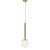 Kelly Wearstler By Visual Comfort Studio Nodes Contemporary 1-Light Large Pendant in Burnished Brass For Sale