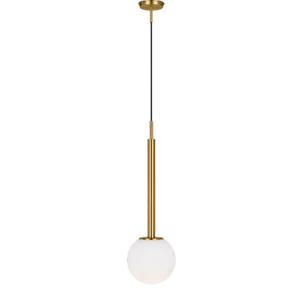 Kelly Wearstler By Visual Comfort Studio Nodes Contemporary 1-Light Large Pendant in Burnished Brass