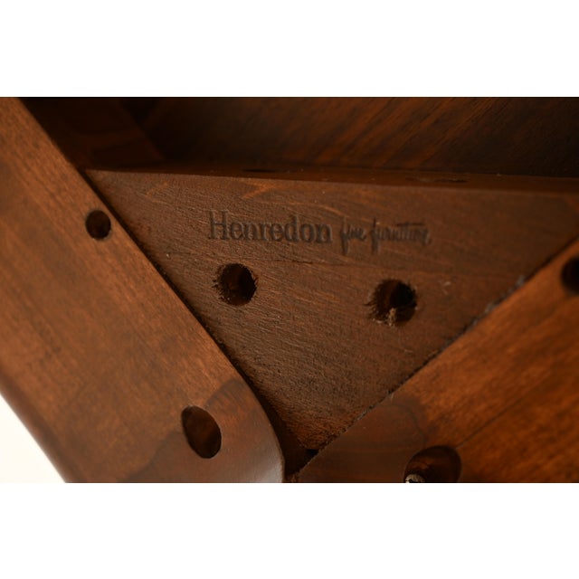 Henredon Mid-Century Hollywood Regency Walnut Extension Dining Table, Newly Refinished For Sale - Image 14 of 15